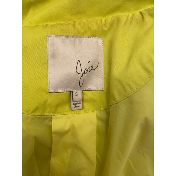 Joie Women's Size Small Jacket Yellow Anorak Windbreaker with Hood $89! - Picture 5 of 5
